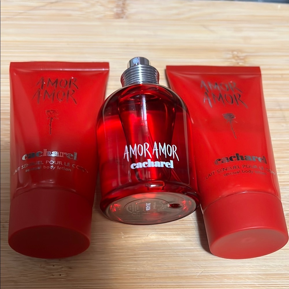 Red Moisturizer and Body Oil Set